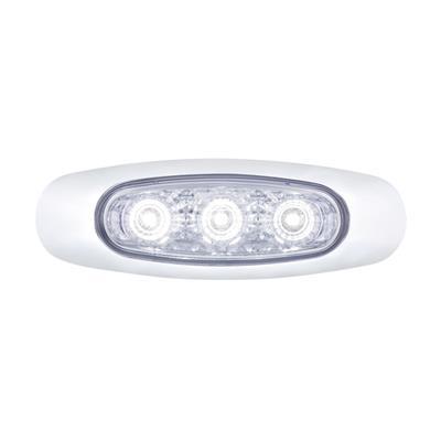 Truck City Chrome & Parts - 5 LED Reflector Clearance/Marker Light With Side Ditch Light -White