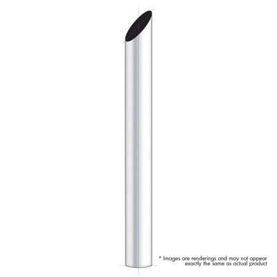 Truck City Chrome & Parts - 6'' Mitred Plain Bottom Exhaust - 96'' L