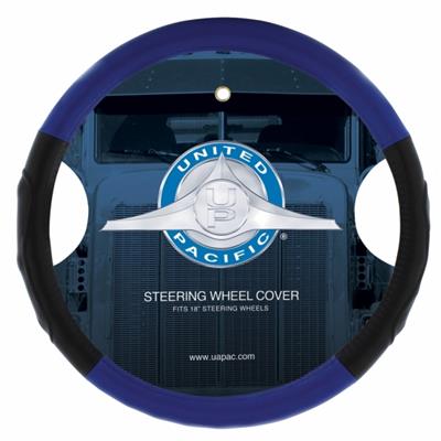 Truck City Chrome & Parts - 70405 - 18" Steering Wheel Cover - Black & Blue