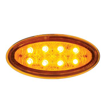 Truck City Chrome & Parts - 8 LED Fender Parking & Turn Signal Light For Peterbilt 386 (2006-2014)