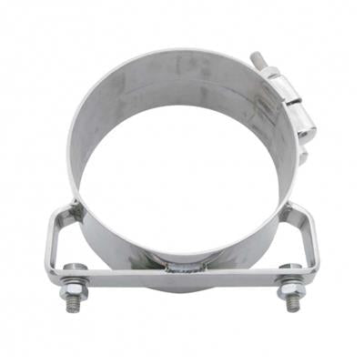 Truck City Chrome & Parts - 8" Stainless Wide Band Exhaust Clamp