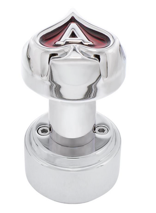 Truck City Chrome & Parts - Ace of Spades Thread-on Shift Knob & Adapter for Eaton Fuller style