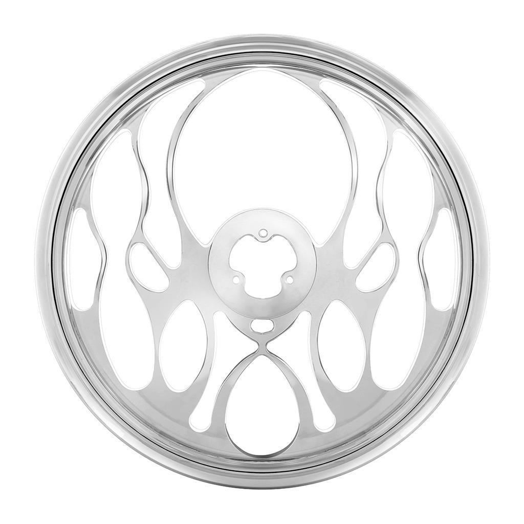 Truck City Chrome & Parts - Chrome Aluminum 18'' Steering Wheel - Blaze. Flame