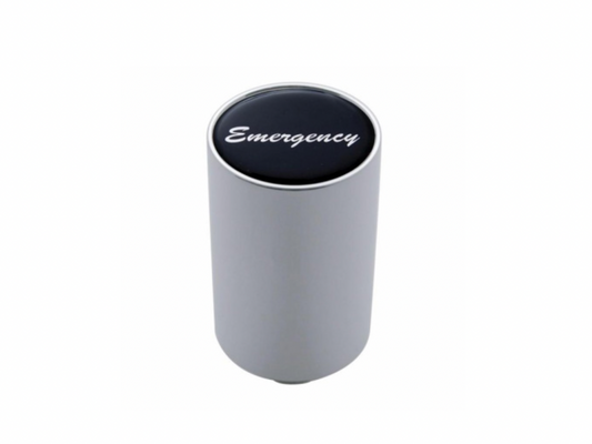 Truck City Chrome & Parts - Chrome Aluminum 3" Air Valve Knob W/ Glossy "Trailer" Sticker - Black