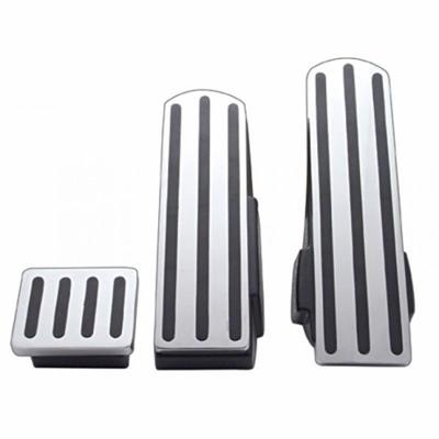 Truck City Chrome & Parts - Chrome Aluminum Kenworth Pedal Set W/ Rubber Insert - Black