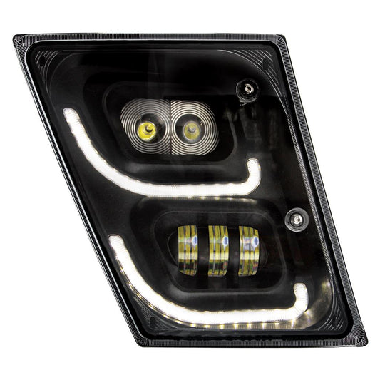 Truck City Chrome & Parts - Blackout High Power LED Fog Light with LED Daytime Running Light & LED