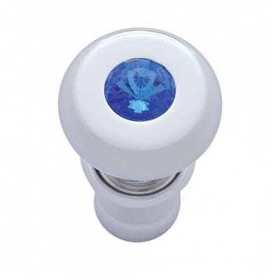 Truck City Chrome & Parts - Deluxe Chrome Cigarette Lighter - Blue Diamond