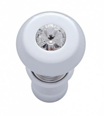 Truck City Chrome & Parts - Chrome Deluxe Cigarette Lighter With Clear Diamond