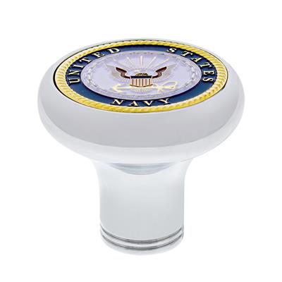 Truck City Chrome & Parts - Deluxe Military Medallion Air Valve Knobs - Navy