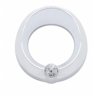Truck City Chrome & Parts - *DISCONTINUED* Chrome Plastic Universal Small Gauge Cover W/ Visor &
