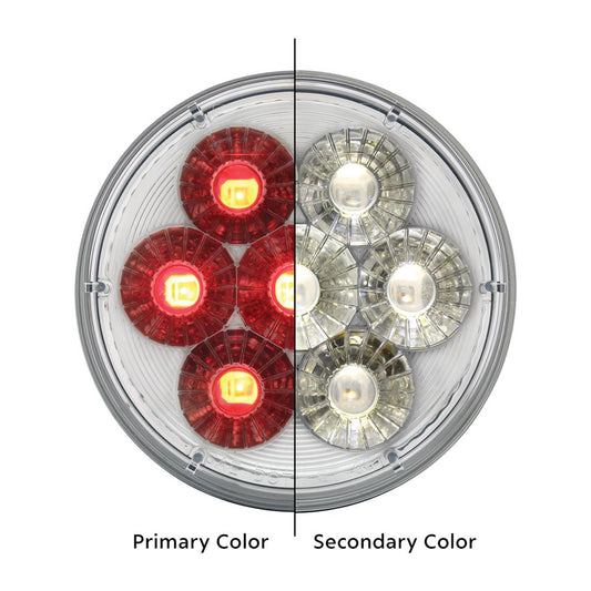 Truck City Chrome & Parts - "DOUBLE FURY" 14 LED Reflector 4" Stop Turn & Tail Light with Dual