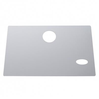 Truck City Chrome & Parts - Early Peterbilt Stainless Glove Box Cover w/ Oval Cutout.