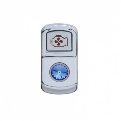 Truck City Chrome & Parts - "Engine Fan" Rocker Switch Gauge Cover - Blue Diamond