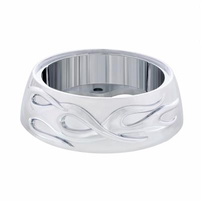 Truck City Chrome & Parts - Chrome Flame Horn Button Bezel