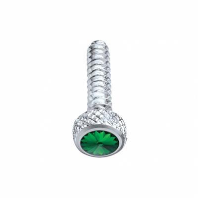 Truck City Chrome & Parts - Freightliner Short Dash Screw - Green Diamond (2 Pack)
