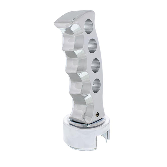 Truck City Chrome & Parts - Chrome "Gatling" 13/15/18 Speed Gearshift Knob w/ Adaptor