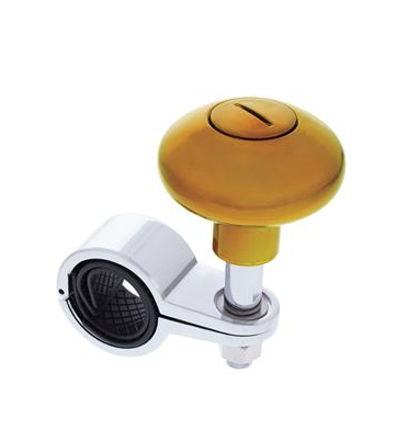 Truck City Chrome & Parts - Heavy Duty Steering Wheel Spinner - Electric Yellow