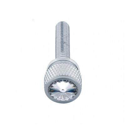 Truck City Chrome & Parts - Kenworth Long Dash Screw - Clear Diamond (12 Pack)
