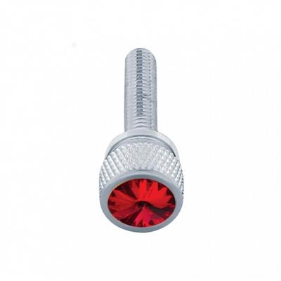 Truck City Chrome & Parts - Kenworth Long Dash Screw - Red Diamond (12-pack)