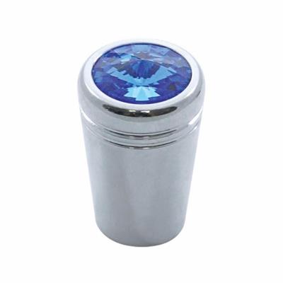 Truck City Chrome & Parts - Chrome Kenworth Mini Toggle Switch Extension W/ Diamond - Blue (3-pack)