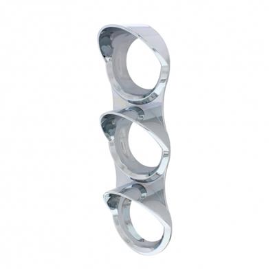 Truck City Chrome & Parts - Mack Chrome Small 3-Gauge Cover with Visor
