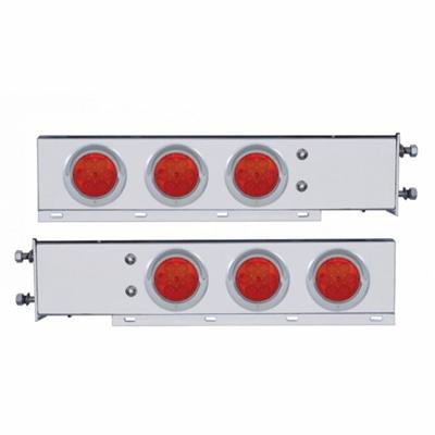 Truck City Chrome & Parts - Mud Flap Hanger 2 1/2" Bolt Pattern Stainless Steel Spring Loaded Rear