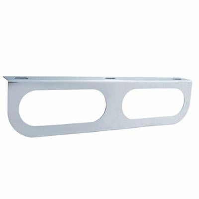 Truck City Chrome & Parts - Oval Stainless Light Bracket w/ Flange - 2 Hole