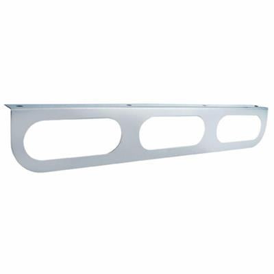 Truck City Chrome & Parts - Oval Stainless Light Bracket w/ Flange - 3 Hole