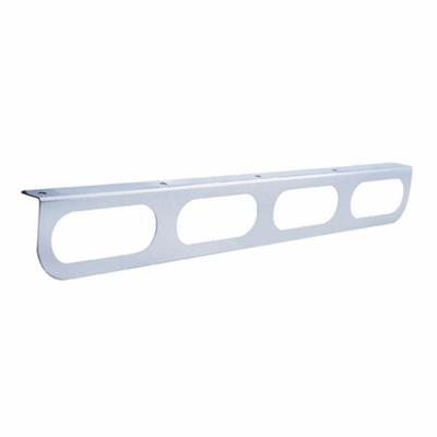 Truck City Chrome & Parts - Oval Stainless Light Bracket w/ Flange - 4 Hole