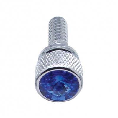 Truck City Chrome & Parts - Peterbilt Dash Screw - Blue Diamond (14-pack)