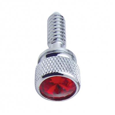 Truck City Chrome & Parts - Peterbilt Dash Screw - Red Diamond (Bulk) (14-pack)