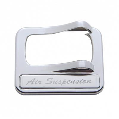 Truck City Chrome & Parts - Peterbilt Rocker Switch Cover w/ Stainless Plaque - Air Suspension