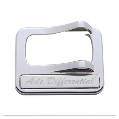 Truck City Chrome & Parts - Peterbilt Rocker Switch Cover w/ Stainless Plaque - Axle Differential