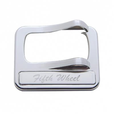 Truck City Chrome & Parts - Peterbilt Rocker Switch Cover w/ Stainless Plaque - Fifth Wheel