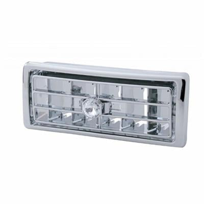 Truck City Chrome & Parts - Chrome Plastic 02-05 Kenworth Center A/C Vent W/ Diamond - Clear