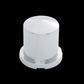 Truck City Chrome & Parts - Chrome Plastic 1 1/8" X 1 7/8" Pointed Round Push-On Nut Cover For Hex