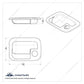 Truck City Chrome & Parts - Chrome Plastic 2005 + Peterbilt/Kenworth Exterior Door Handle Cover