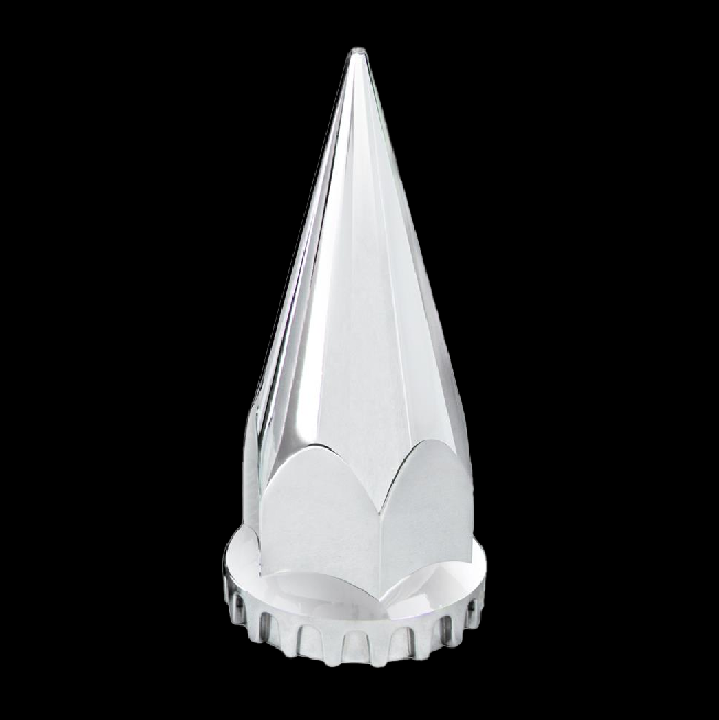 Truck City Chrome & Parts - Chrome Plastic 33 Mm Thread-On Spike Lug Nut Cover