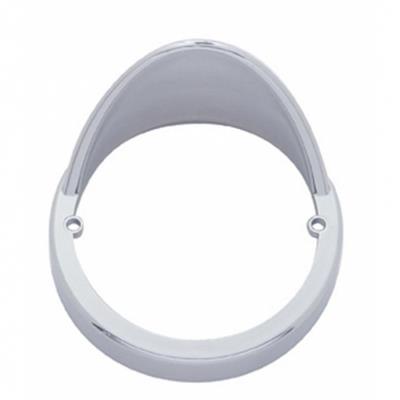 Truck City Chrome & Parts - Chrome Plastic Cab Light Bezel With Visor For United Pacific Watermelon