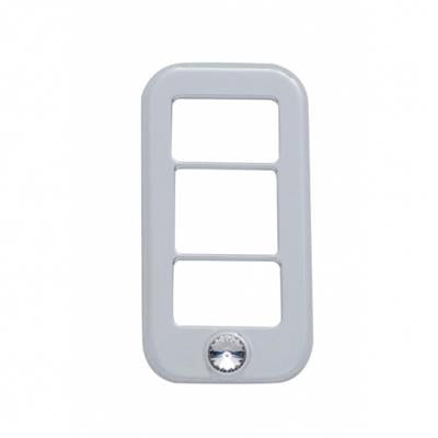 Truck City Chrome & Parts - Chrome Plastic Freightliner 3 Opening Rocker Switch Cover W/ Diamond