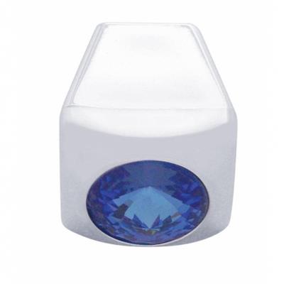 Truck City Chrome & Parts - Chrome Plastic Freightliner A/C Slider Control Knob W/ Diamond - Blue