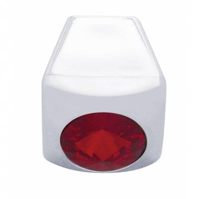 Truck City Chrome & Parts - Chrome Plastic Freightliner A/C Slider Control Knob W/ Diamond - Red