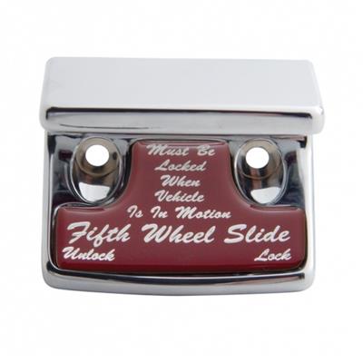 Truck City Chrome & Parts - Chrome Plastic Freightliner Switch Guard W/ Glossy Fifth Wheel Sticker
