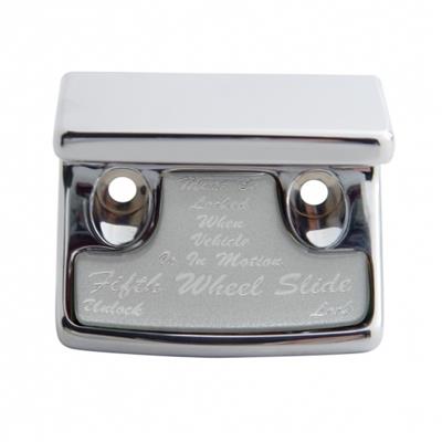 Truck City Chrome & Parts - Chrome Plastic Freightliner Switch Guard W/ Glossy Fifth Wheel Sticker