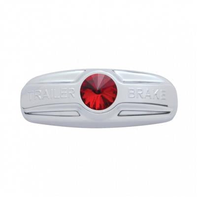 Truck City Chrome & Parts - Chrome Plastic Freightliner Trailer Brake Handle Cover W/ Diamond - Red
