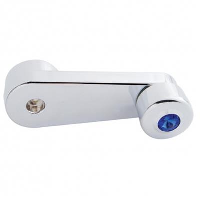 Truck City Chrome & Parts - Chrome Plastic Freightliner Window Crank W/ Diamond - Blue