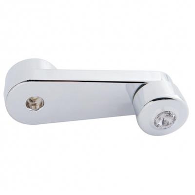 Truck City Chrome & Parts - Chrome Plastic Freightliner Window Crank W/ Diamond - Clear