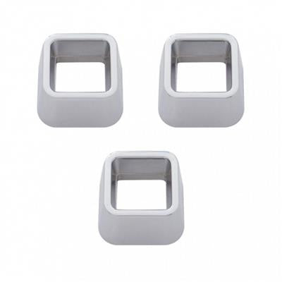 Truck City Chrome & Parts - Chrome Plastic Kenworth Turn Indicator Trim (3-pack)