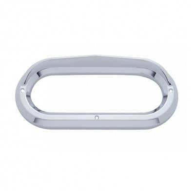Truck City Chrome & Parts - Chrome Plastic Oval Bezel W/ Visor