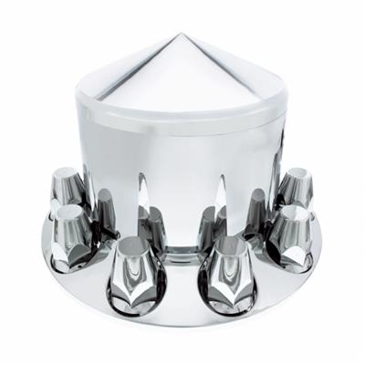 Truck City Chrome & Parts - Chrome Plastic Rear Axle Cover. Cone. Thread-On